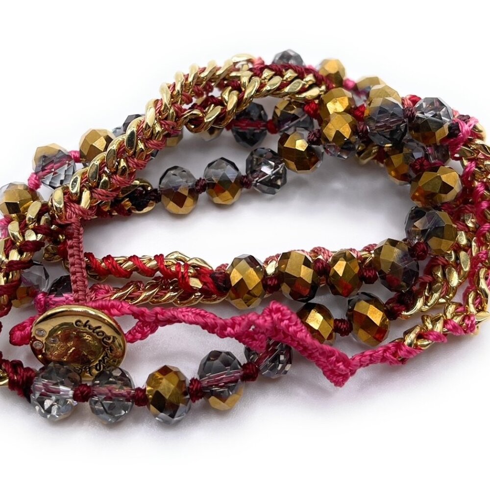 Bead + Chain Multi-Wrap Chloe + Isabel Bracelet -… - image 1